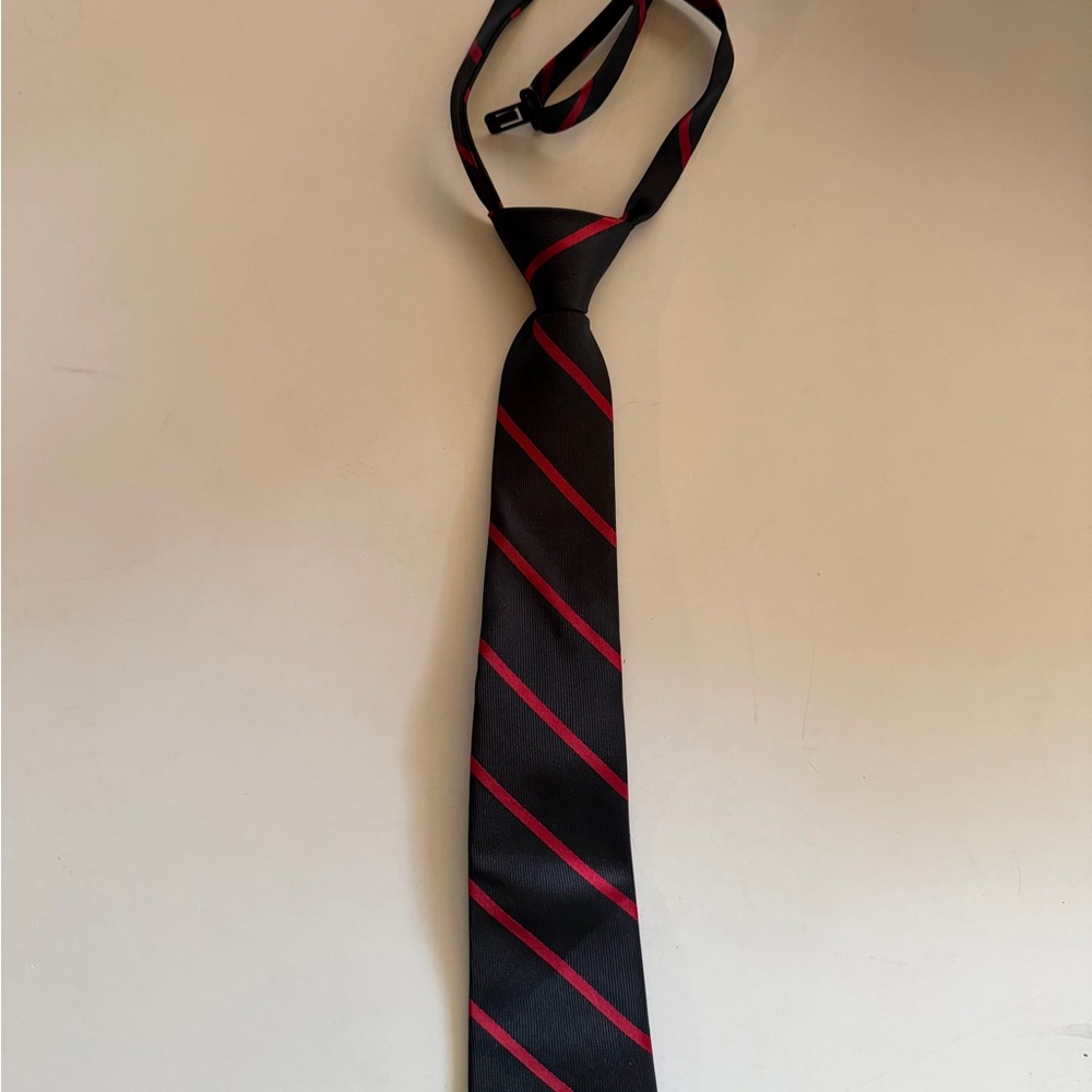 The Children's Place Black and Red Striped Kids Tie